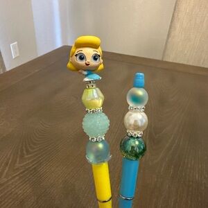Disney Doorables Remember When Cinderella Set Of 2 Beaded Pens Refill Ink‎